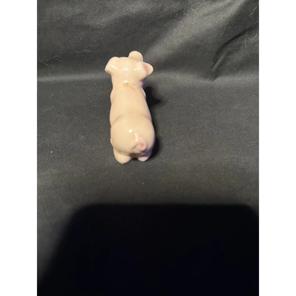 Ceramic Pig Figurine Pink Farm Animal Miniature Collectible Art‎ Decor (F1)